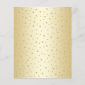 Budget Quinceanera - Goldene Schwarze Einladung Flyer (Hinten)