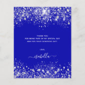 BUDGET Quinceanera königsblauen Glitzer vielen Dan (Rückseite)