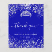 BUDGET Quinceanera königsblauen Glitzer vielen Dan (Vorderseite)