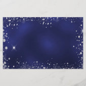 Budget Quinceanera Marine blau silber rett Datum (Rückseite)