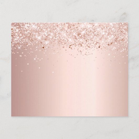 Budget Quinceanera Masquerade Rose Gold rett Datum (Rückseite)