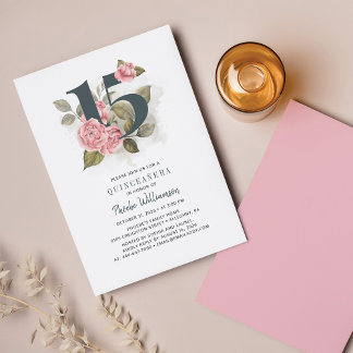 Budget Quinceanera Rustikale Flora 15. Geburtstag