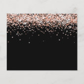 Budget Quinceanera schwarze Rose Foto Save the Dat (Rückseite)