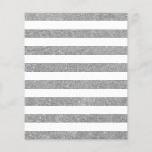 Budget Quinceanera Silver Royal Blue Einladung Flyer (Hinten)