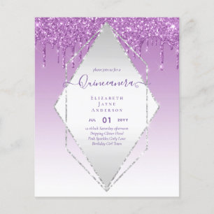 BUDGET Quinceanera Tropfender Glitter Glamour 15. Flyer