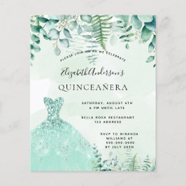 Budget Quinceanera verzauberte Waldkleid