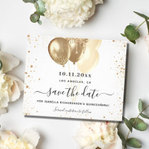 Budget Quinceanera Weißgold Save the Date
