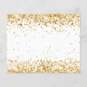 Budget Quinceanera Weißgold Save the Date (Rückseite)