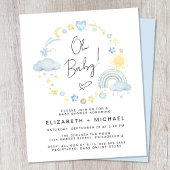 Budget Rainbow Baby Boy Couples Dusche Einladung