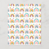 Budget Rainbow Magical Birthday Party Einladung (Rückseite)