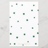 Budget Rainbow St Patrick Girl Einladung (Rückseite)