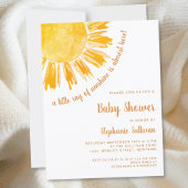 Budget Ray of Sunshine Boho Baby Shower Einladung