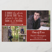 Budget Red Bible Verse Abschluss FotoCollage (Vorderseite)