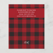 Budget Red Buffalo Kariert Flannel Weihnachtsfeier Flyer (Hinten)