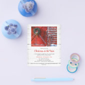 Budget Red Christmas Barn Holiday Party Einladung Flyer (Einzeln)