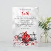 Budget Red Decke neue Hallen Moving Holiday Card (Stehend Vorderseite)