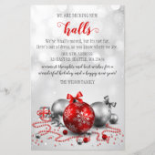 Budget Red Decke neue Hallen Moving Holiday Card (Vorderseite)