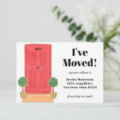 Budget Red Door Ich habe Mini Announcement Card ve (Stehend Vorderseite)