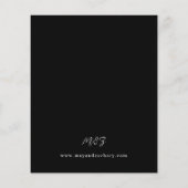 Budget Red Floral & Black Wedding - Black (Rückseite)