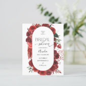 Budget Red Floral Brautparty (Stehend Vorderseite)