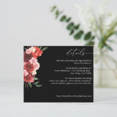 Budget Red Floral Details - Schwarz (Stehend Vorderseite)