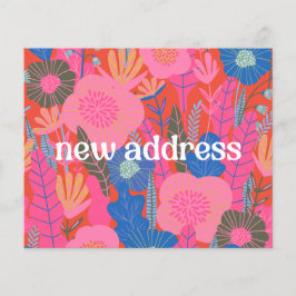 Budget Red Floral Wir haben die neue Zuhause Movin