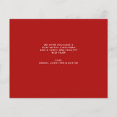 BUDGET Red Frohe Weihnachts-Herz-Script-Foto (Rückseite)