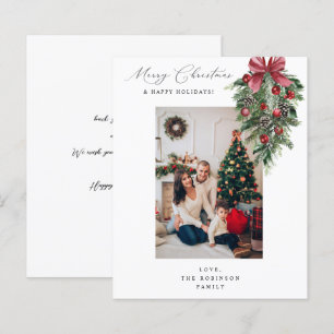 Budget Red Garland OrnamentFrohe Weihnachten / Fot