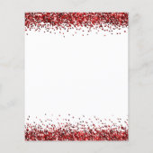 Budget Red Glitzer Script Party White (Rückseite)