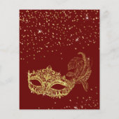 BUDGET Red Gold Glitzer Masquerade Sweet 16 (Rückseite)