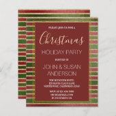 Budget Red Green Gold Foil Weihnachtsfest Party (Vorne/Hinten)