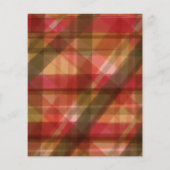 Budget Red Green Rustikales Kariertes Foto Weihnac (Rückseite)