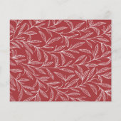 Budget Red Hand gezeichnet Botanical Wreath Weddin (Rückseite)