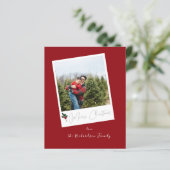 Budget Red Instant Foto Frohe Weihnachten (Stehend Vorderseite)