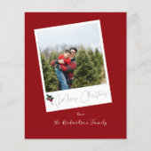 Budget Red Instant Foto Frohe Weihnachten (Vorderseite)