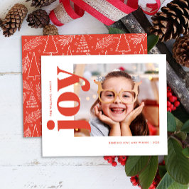 Budget Red Joliday Foto Card Flyer