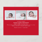 BUDGET Red noch Merrier New Baby Foto Collage (Rückseite)