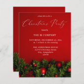 Budget Red Ornament Weihnachts-Party (Vorne/Hinten)