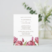 BUDGET Red Poppies Elegant Boho Floral Wedding (Stehend Vorderseite)