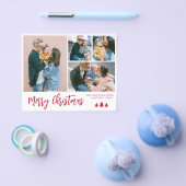 Budget Red Script Collage Pine Weihnachtsfeiertag Flyer (Einzeln)