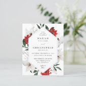 Budget Red & White Christmas Bloral Wedding (Stehend Vorderseite)