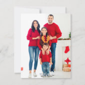 Budget Reindeer Holiday Foto Weihnachten Mitteilungskarte (Rückseite)