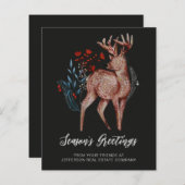 Budget Rentier Nordic Folk Business Holiday Card (Vorne/Hinten)