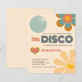 Budget Retro 70er Disco Junggeselinnen-Abschied Ei