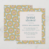 Budget Retro Boho Floral Pastel Brautparty (Vorne/Hinten)