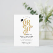 Budget Retro Class of 2023 GRAD Graduation Party (Stehend Vorderseite)