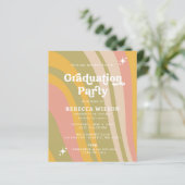 Budget Retro Groovy 70er Graduation Party Foto (Stehend Vorderseite)