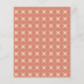 Budget Retro Groovy 70er Pattern Hochzeitseinladun (Rückseite)