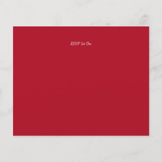 Budget Retro Vintag Spaß Weihnachtsfeier Einladung (Rückseite)