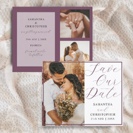 Budget Rett unserer Date Burgundy Foto Hochzeit